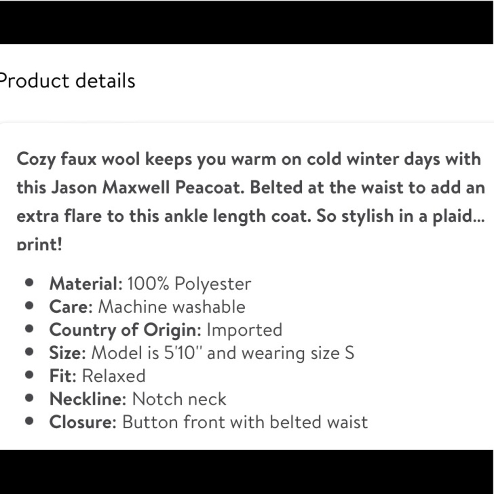 New! Jason Maxwell  peacoat - Picture 9 of 11